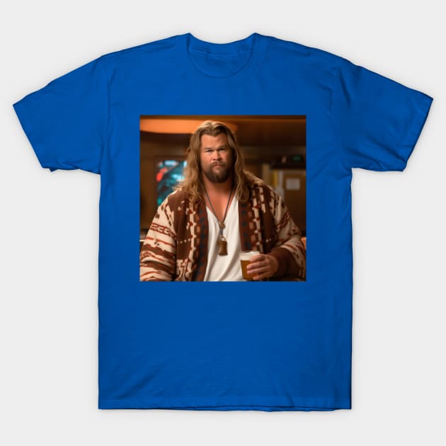 Fat Thor Dude T-Shirt by Grassroots Green